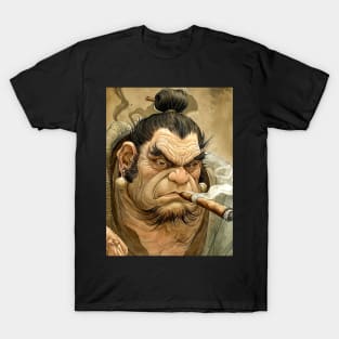 Puff Sumo: Cigar Smoking Puff Sumo T-Shirt